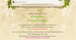 Desktop Screenshot of lazyleefarm.com